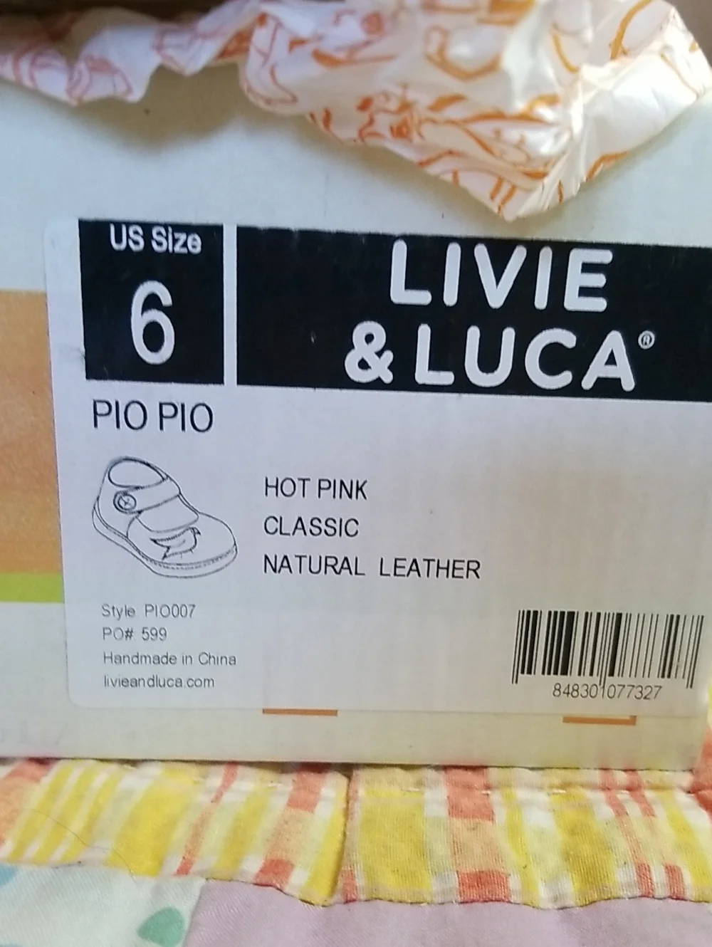 NIB Livie & Luca Hot Pink Leather Mary Jane Shoes with Glitter Bird Size 6 Pio